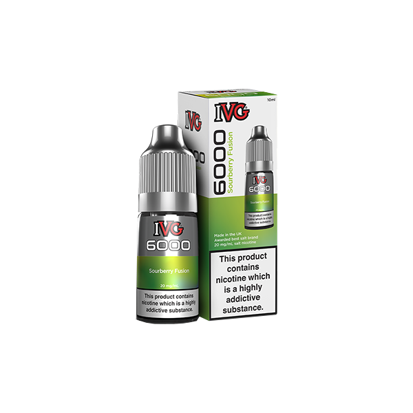 10mg IVG 6000 10ml Nic Salts (50VG/50PG) - Flavour: Arctic Apple