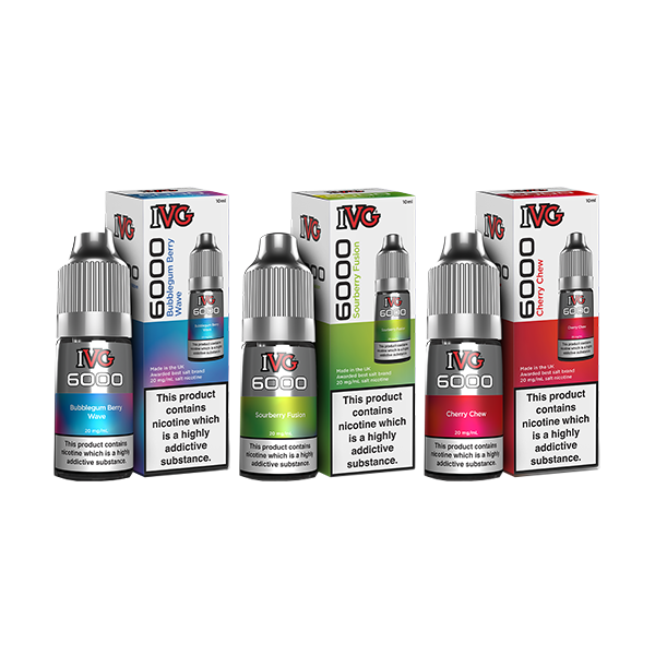 10mg IVG 6000 10ml Nic Salts (50VG/50PG) - Flavour: Sourberry Fusion