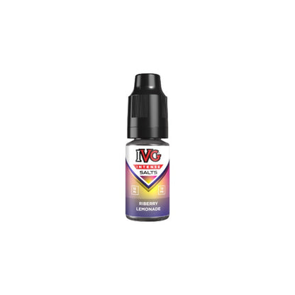 10mg IVG Intense 10ml Nic Salt (50VG/50PG) - Flavour: Riberry Lemonade
