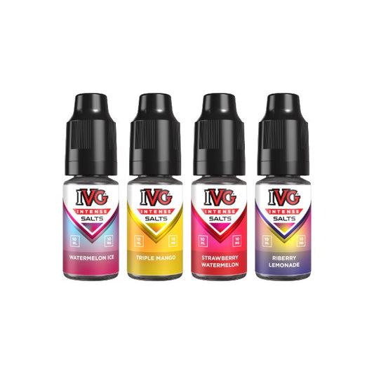 10mg IVG Intense 10ml Nic Salt (50VG/50PG) - Flavour: Strawberry Sensation