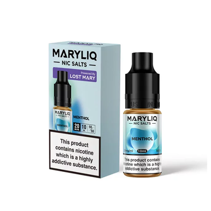 10mg MARYLIQ Nic Salt By Lost Mary 10ml (50VG/50PG) - Stoptober Special Offer! - Flavour: Peach Ice