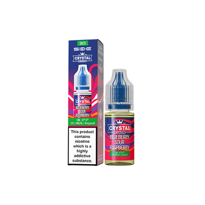 10mg SKE Crystal Original 10ml Nic Salts (50VG/50PG) - Flavour: Blueberry Raspberries