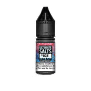 10mg Ultimate Puff Salts On Ice 10ml Flavoured Nic Salts (50VG/50PG) - Flavour: Blue Slush