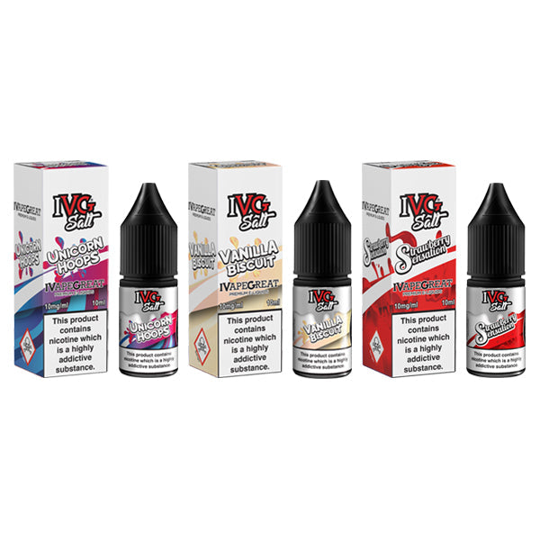 20mg IVG Salt 10ml Nic Salts (50VG/50PG) - Flavour: Sour Green Apple