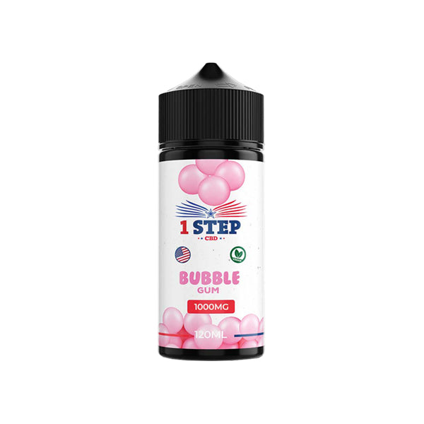 1 Step CBD 1000mg CBD E-liquid 120ml (BUY 1 GET 1 FREE) - Flavour: Blue Raspberry