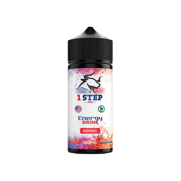 1 Step CBD 1000mg CBD E-liquid 120ml (BUY 1 GET 1 FREE) - Flavour: Blue Raspberry