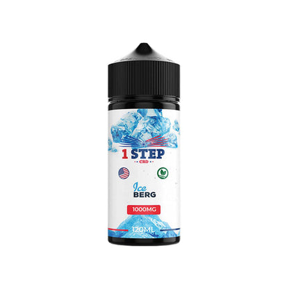1 Step CBD 1000mg CBD E-liquid 120ml (BUY 1 GET 1 FREE) - Flavour: Cotton Candy