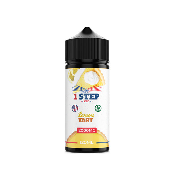 1 Step CBD 2000mg CBD E-liquid 120ml (BUY 1 GET 1 FREE) - Flavour: Blue Raspberry