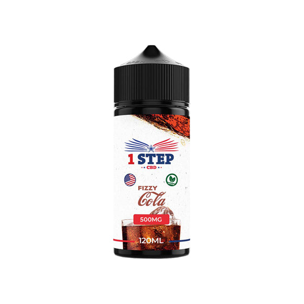 1 Step CBD 500mg CBD E-liquid 120ml (BUY 1 GET 1 FREE) - Flavour: Cotton Candy