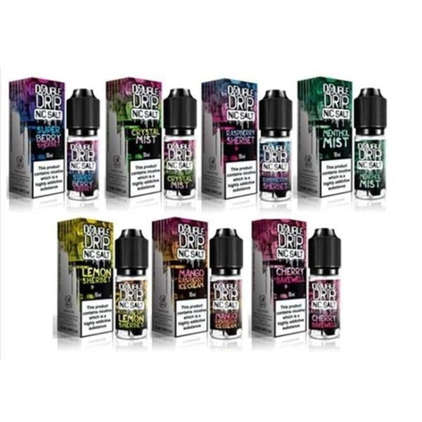 20MG Double Drip 10ML Flavoured Nic Salts E Liquid - Flavour: Blue Slush