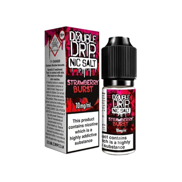 20MG Double Drip 10ML Flavoured Nic Salts E Liquid - Flavour: Berry Ice