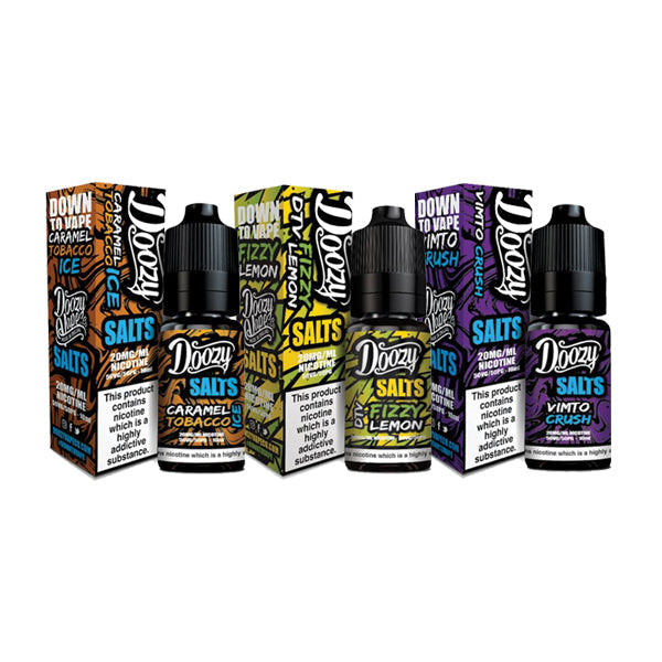 20mg Doozy Vape Co Nic Salt 10ml (50VG/50PG) - Flavour: Caramel Tobacco Ice