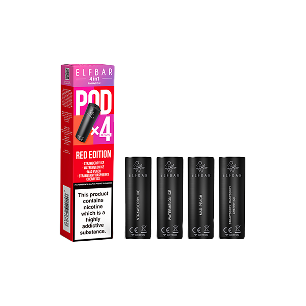 20mg Elf Bar 4 in 1 Multi Edition Prefilled Pods 2ml - 4Pcs - Flavour: Berry Edition