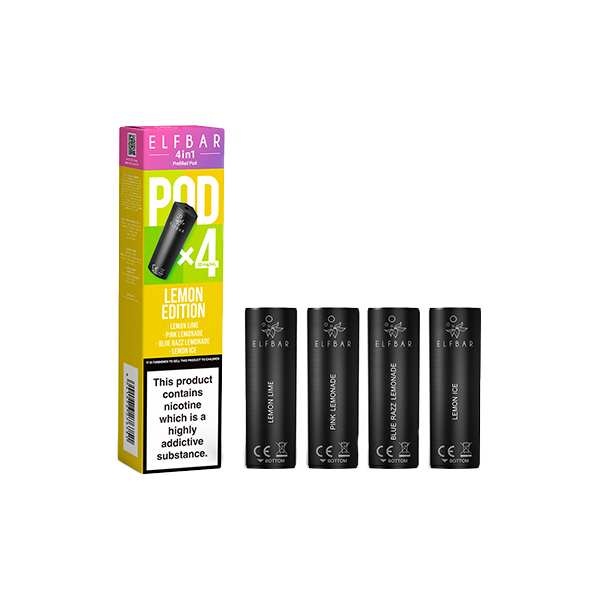 20mg Elf Bar 4 in 1 Multi Edition Prefilled Pods 2ml - 4Pcs (BUY 1 GET 1 FREE) - Flavour: Blueberry Edition