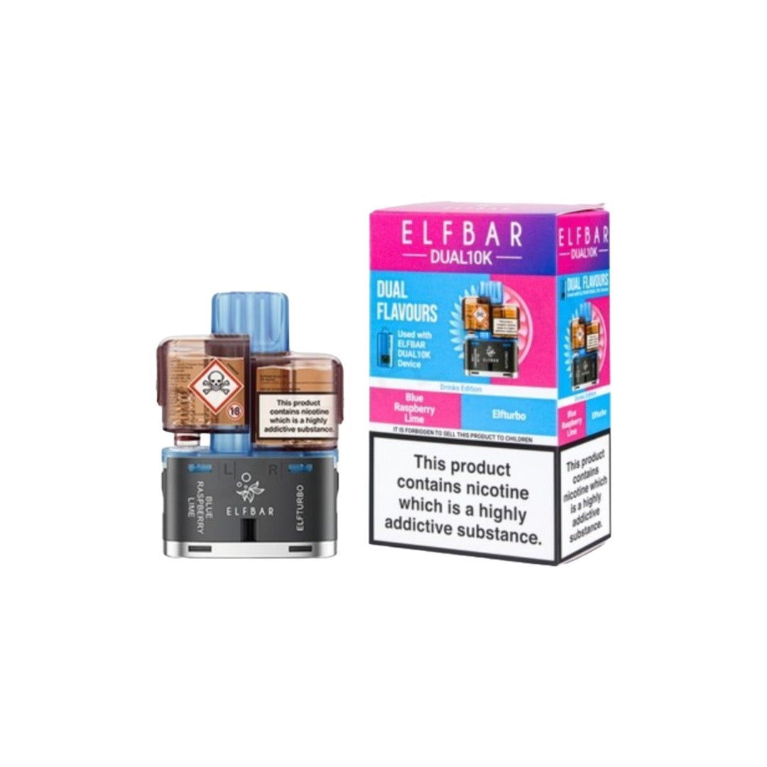 20mg ELFBAR Dual 10K Prefilled Pod Pack 10000 Puffs - Flavour: Shisha Edition