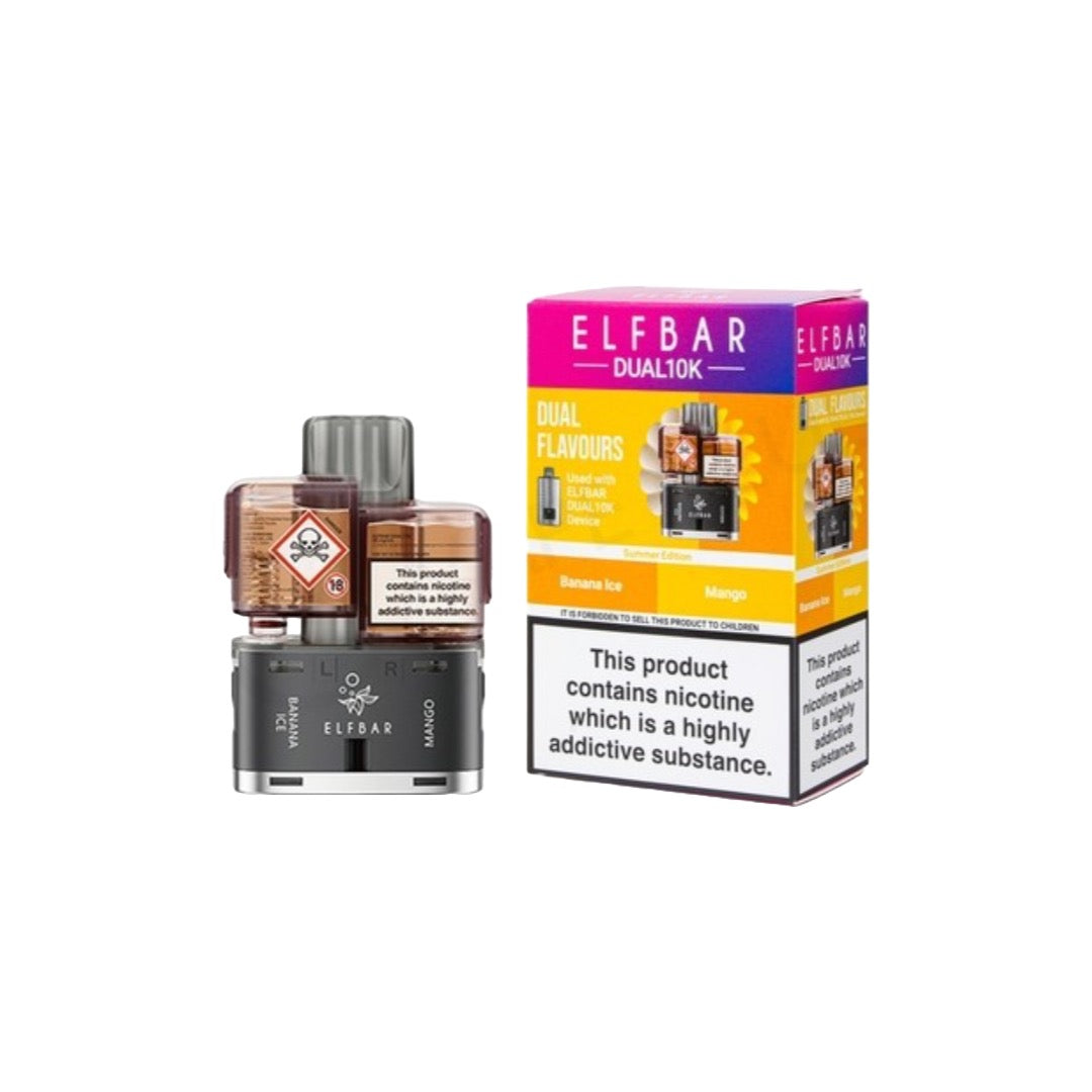 20mg ELFBAR Dual 10K Prefilled Pod Pack 10000 Puffs - Flavour: Exotic Edition