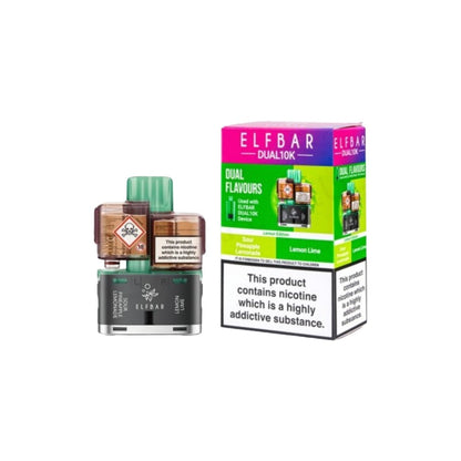 20mg ELFBAR Dual 10K Prefilled Pod Pack 10000 Puffs - Flavour: Sour Edition
