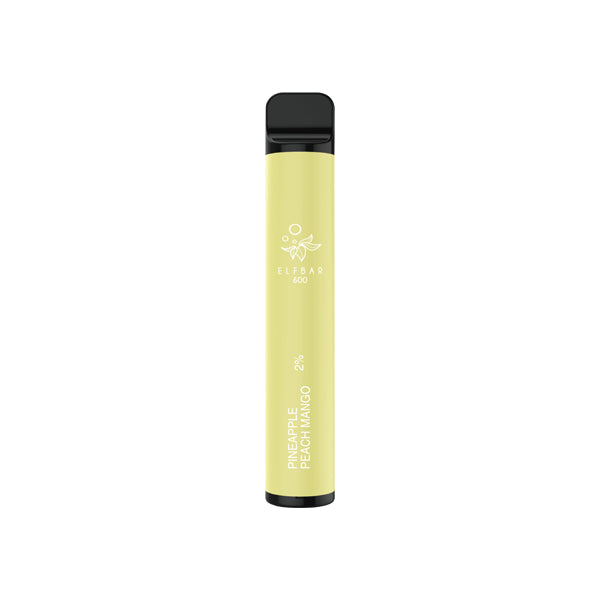 20mg ELF Bar Disposable Vape Pod 600 Puffs - Flavour: Lemon Lime