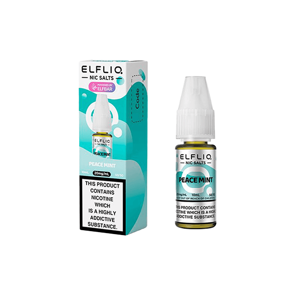 20mg ELFLIQ By Elf Bar 10ml Nic Salt (50VG/50PG) - Stoptober Special Offer! - Flavour: Cotton Candy Ice(P&B Cloud)