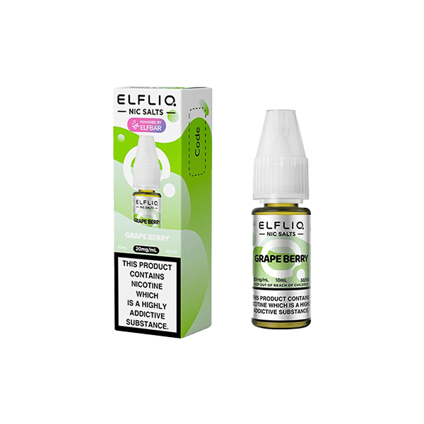 20mg ELFLIQ By Elf Bar 10ml Nic Salt (50VG/50PG) - Stoptober Special Offer! - Flavour: Apple Blackcurrant