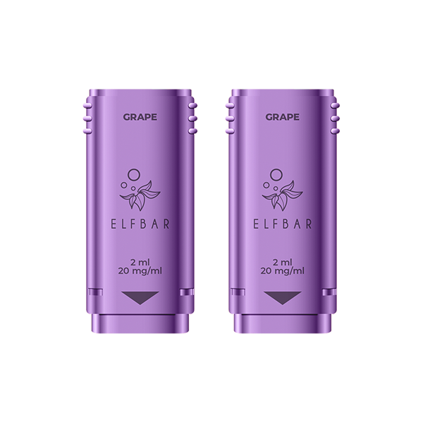 20mg ELF Bar 1200 Prefilled Replacement Pods 1200 Puffs - Flavour: Grape