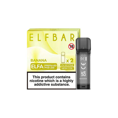 ELF Bar ELFA 20mg Replacement Prefilled Pods 2ml 1200 Puffs - 2 Pcs - Flavour: Watermelon Cherrry