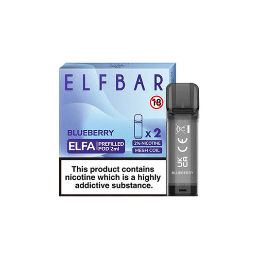 ELF Bar ELFA 20mg Replacement Prefilled Pods 2ml 1200 Puffs - 2 Pcs - Flavour: Watermelon Cherrry