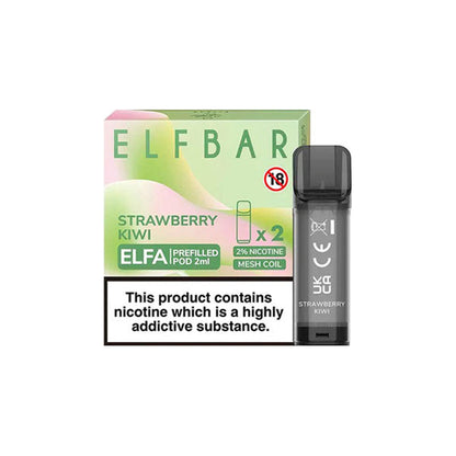ELF Bar ELFA 20mg Replacement Prefilled Pods 2ml 1200 Puffs - 2 Pcs - Flavour: Watermelon Cherrry