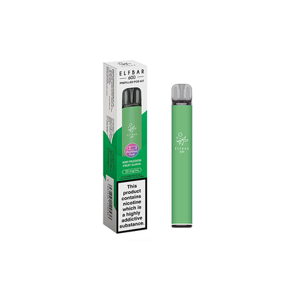20mg Elf Bar 600 Prefilled Pod Vape Kit 600 Puffs - Stoptober Special Offer! - Flavour: Watermelon BG