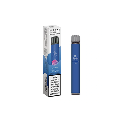 20mg Elf Bar 600 Prefilled Pod Vape Kit 600 Puffs - Stoptober Special Offer! - Flavour: Banana Ice