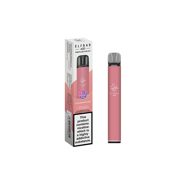 20mg Elf Bar 600 Prefilled Pod Vape Kit 600 Puffs - Stoptober Special Offer! - Flavour: Kiwi Passion Fruit Guava
