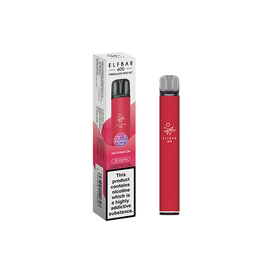 20mg Elf Bar 600 Prefilled Pod Vape Kit 600 Puffs - Stoptober Special Offer! - Flavour: Blue Razz Lemonade