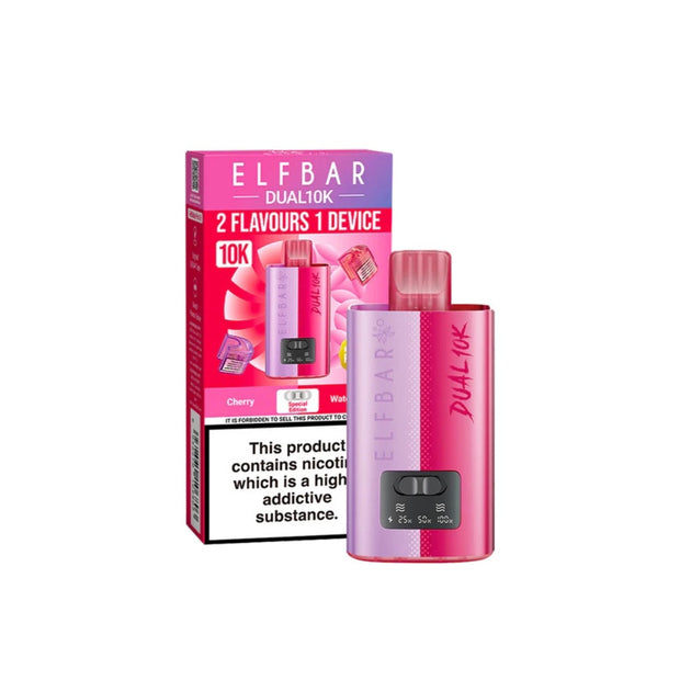 20mg Elf Bar Dual 10K Pod Vape Kit - Flavour: Strawberry Edition