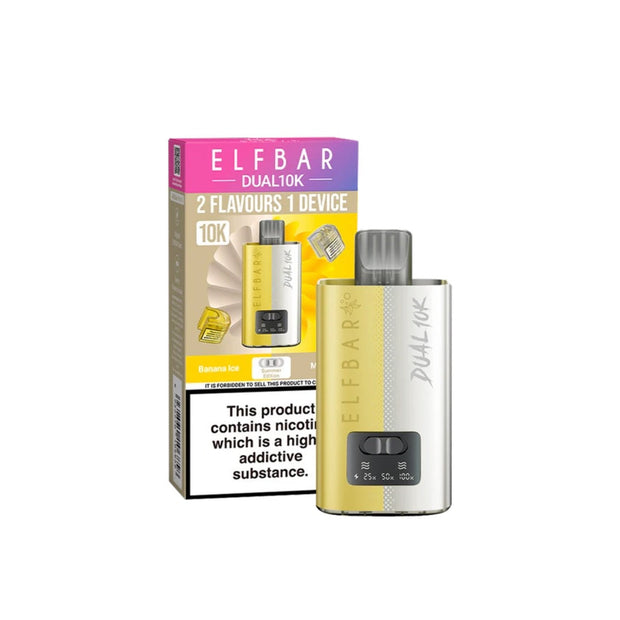 20mg Elf Bar Dual 10K Pod Vape Kit - Flavour: Strawberry Edition