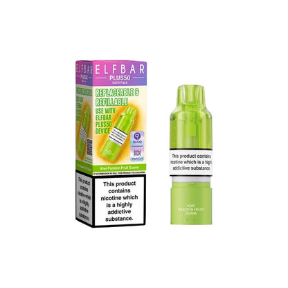 Elf bar Plus50 Prefilled Pods - Flavour: Strawberry Raspberry Cherry Ice