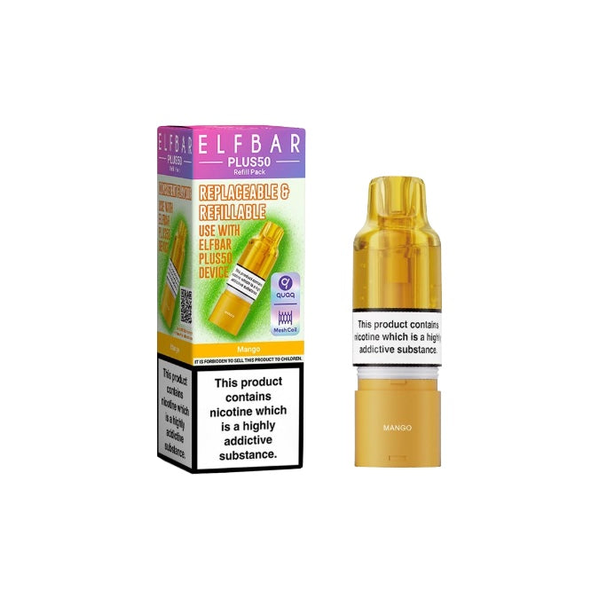 Elf bar Plus50 Prefilled Pods - Flavour: Strawberry Raspberry Cherry Ice