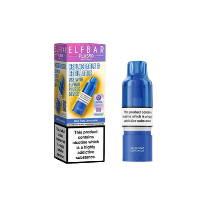 Elf bar Plus50 Prefilled Pods - Flavour: Strawberry Raspberry Cherry Ice
