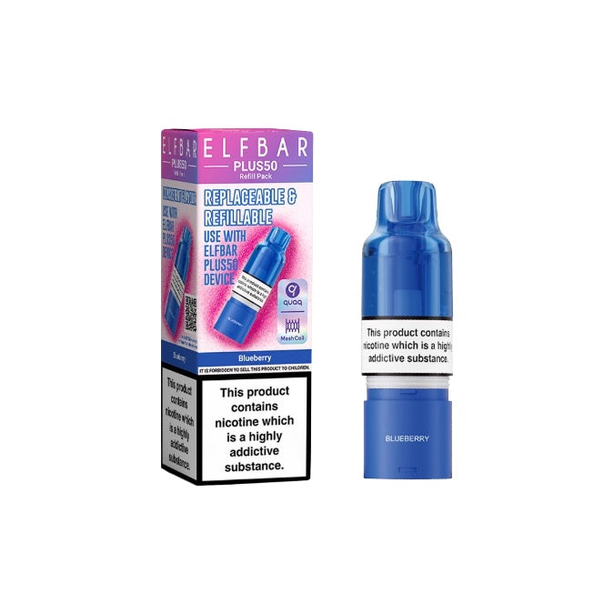 Elf bar Plus50 Prefilled Pods - Flavour: Strawberry Raspberry Cherry Ice