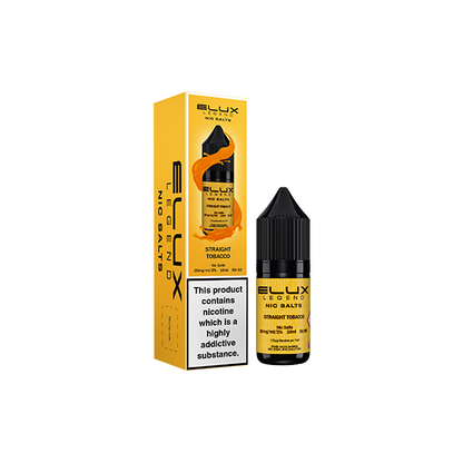 20mg Elux Legend 10ml Nic Salts (50VG/50PG) - Stoptober Special Offer! - Flavour: Lemon & Lime