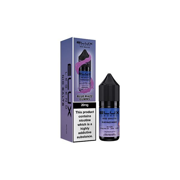 20mg Elux Legend 10ml Nic Salts (50VG/50PG) - Flavour: Fizzy Cherry