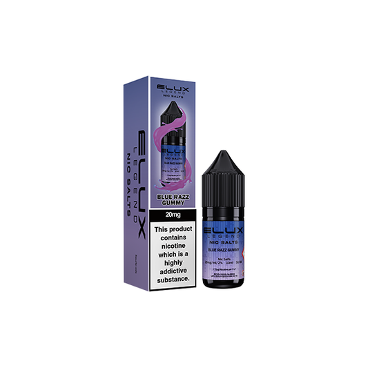 20mg Elux Legend 10ml Nic Salts (50VG/50PG) - Stoptober Special Offer! - Flavour: Raspberry Watermelon