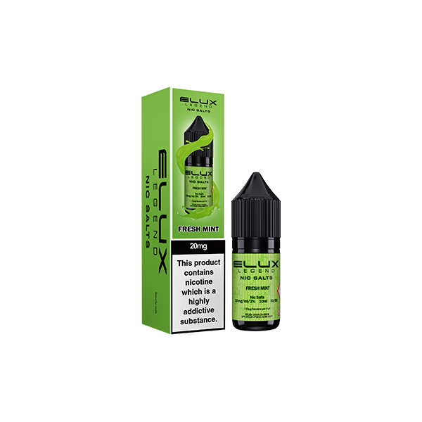 20mg Elux Legend 10ml Nic Salts (50VG/50PG) - Flavour: Lemon Mint