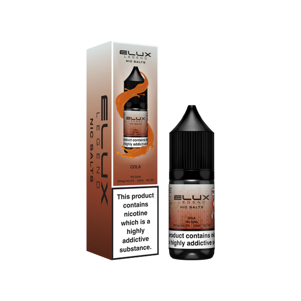 20mg Elux Legend 10ml Nic Salts (50VG/50PG) - Flavour: Tiger Blood