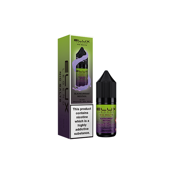 20mg Elux Legend 10ml Nic Salts (50VG/50PG) - Stoptober Special Offer! - Flavour: Strawberry Raspberry Cherry