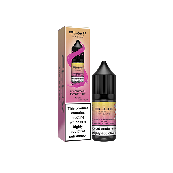 20mg Elux Legend 10ml Nic Salts (50VG/50PG) - Stoptober Special Offer! - Flavour: Lemon Mint