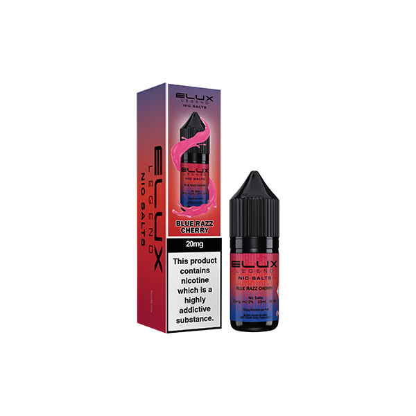 20mg Elux Legend 10ml Nic Salts (50VG/50PG) - Flavour: Blueberry