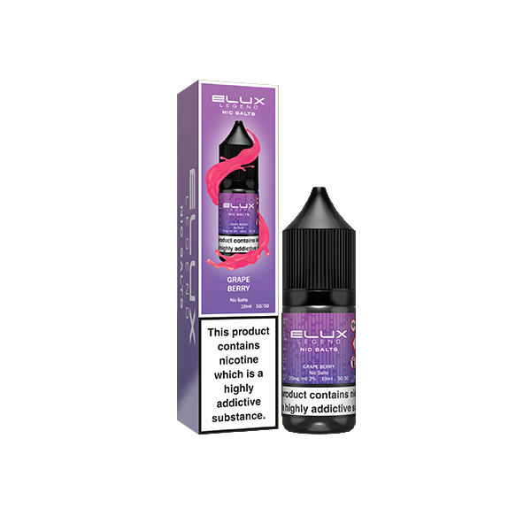 20mg Elux Legend 10ml Nic Salts (50VG/50PG) - Flavour: Strawberry Ice Cream
