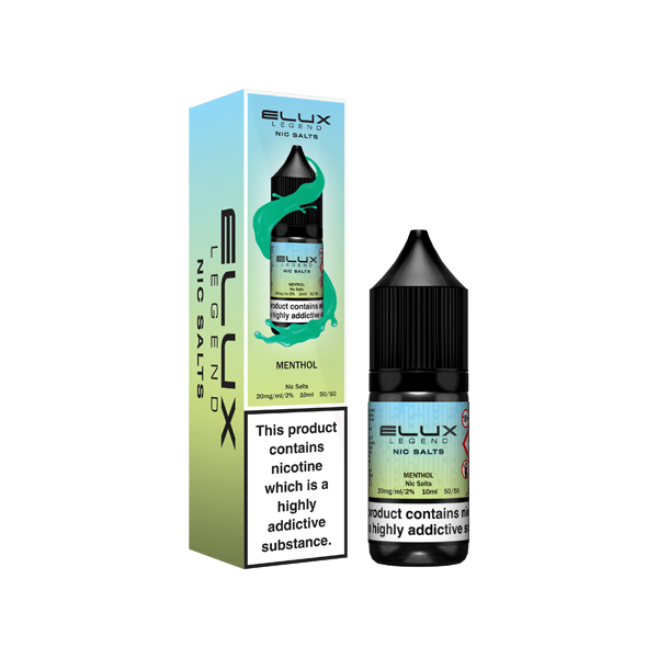 20mg Elux Legend 10ml Nic Salts (50VG/50PG) - Stoptober Special Offer! - Flavour: Strawberry Watermelon Bubblegum