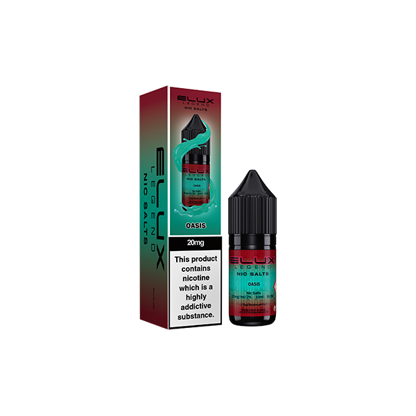 20mg Elux Legend 10ml Nic Salts (50VG/50PG) - Flavour: Tiger Blood
