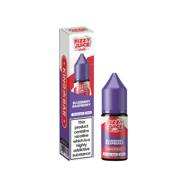 20mg Fizzy Juice 5000 by King Bar 10ml Nic Salts (50VG/50PG) - Flavour: Blackcurrant Lemonade